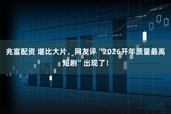 兆富配资 堪比大片，网友评“2026开年质量最高短剧”出现了！